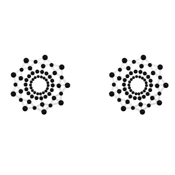 Наклейки на Грудь Burlesque Rowland Black 3639-02lola