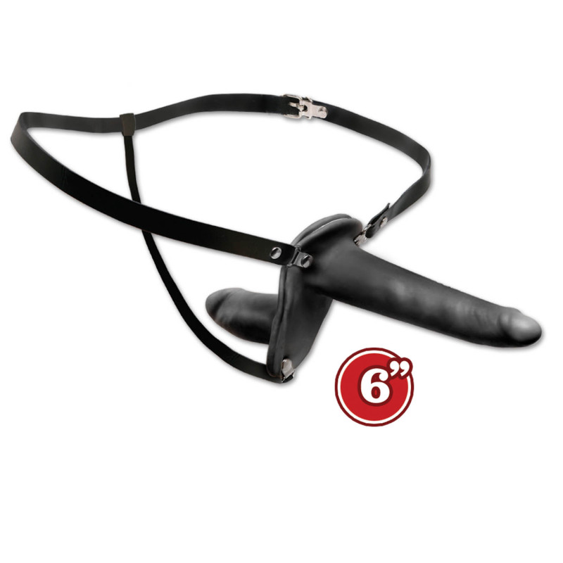 Страпон FF DOUBLE PENETRIX STRAP ON BLACK 392502PD