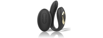 Парный вибратор с ротацией и пультом ду D-234404