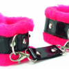 Розовые наручники с мехом BDSM Light 710001ars