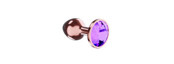 Анальная Пробка Diamond Amethyst Shine L Розовое Золото 4025-02lola