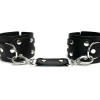 Наручники кожаные Sex Game черные 6001ars