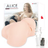 Мастурбатор Alice полуторс телесный с вибрацией и ротацией TPR KOKOS M10-03-29-1V