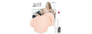 Мастурбатор Alice полуторс телесный с вибрацией и ротацией TPR KOKOS M10-03-29-1V