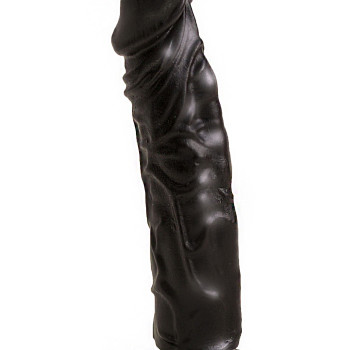 Фаллоимитатор на присоске черный 400500ru