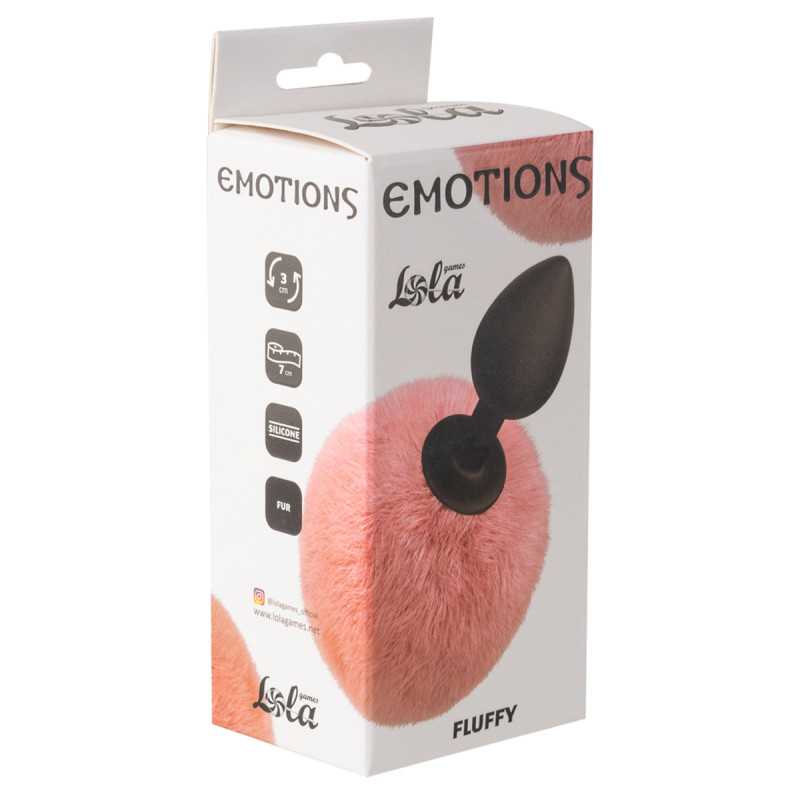Анальная Пробка с Хвостом Emotions Fluffy Pink 4017-02lola