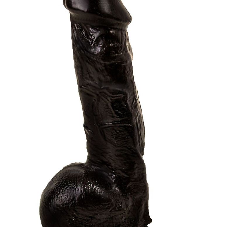 Фаллоимитатор на присоске черный 401200ru