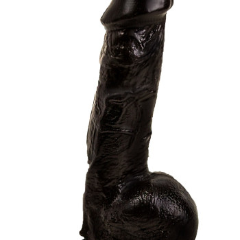 Фаллоимитатор на присоске черный 401200ru