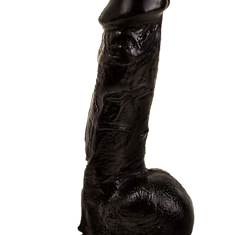 Фаллоимитатор на присоске черный 401200ru