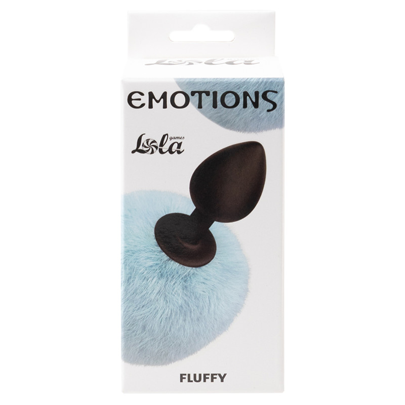Анальная Пробка с Хвостом Emotions Fluffy Blue 4017-03lola