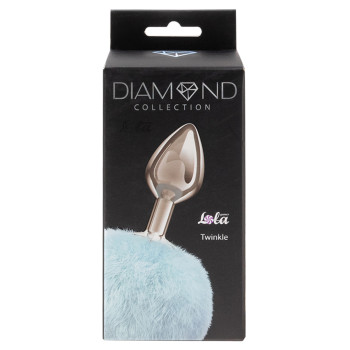 Анальная Пробка с Хвостом Diamond Twinkle Blue 4018-03lola