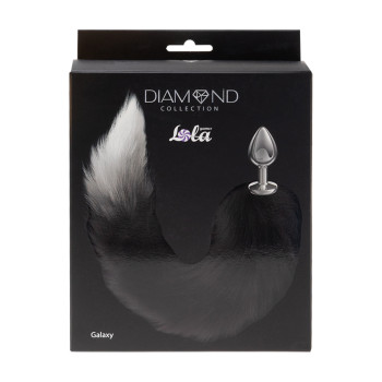 Анальная Пробка с Хвостом Diamond Galaxy Black 4019-01lola
