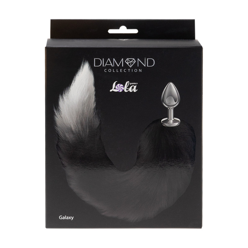 Анальная Пробка с Хвостом Diamond Galaxy Black 4019-01lola