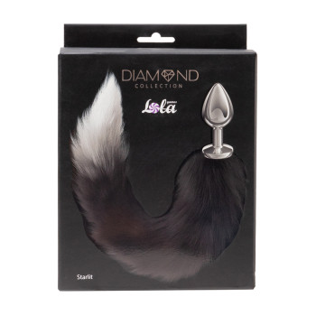 Анальная Пробка с Хвостом Diamond Starlit Black 4020-01lola
