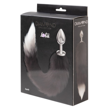 Анальная Пробка с Хвостом Diamond Starlit Black 4020-01lola