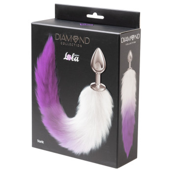 Анальная Пробка с Хвостом Diamond Starlit Purple 4020-03lola
