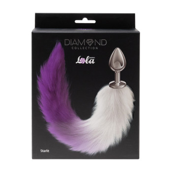 Анальная Пробка с Хвостом Diamond Starlit Purple 4020-03lola
