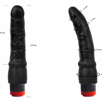 Вибромассажер черный в ламинате 410300ru