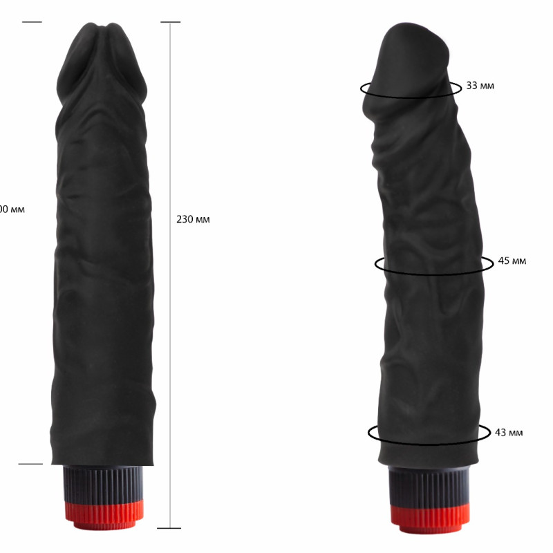 Вибромассажер черный в ламинате 410500ru