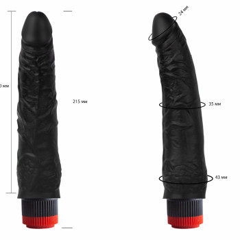 Вибратор Реалистик Черный  410700ru