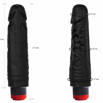 Вибратор реалистик черный  Биоклон 411100ru