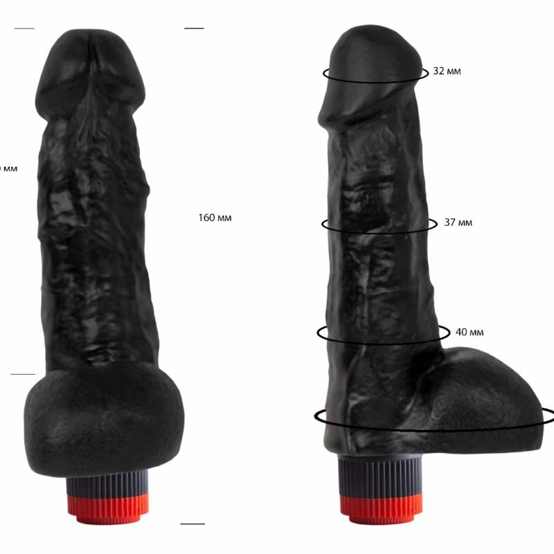 Вибромассажер черный  411200ru