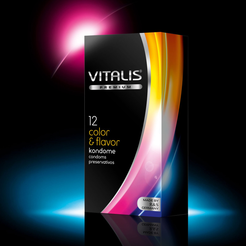 Презервативы VITALIS premium №12 Color & flavor 4135VP