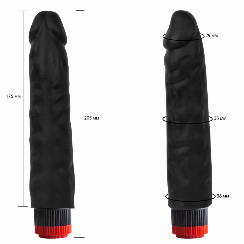 Вибратор реалистик черный  Биоклон 417100ru