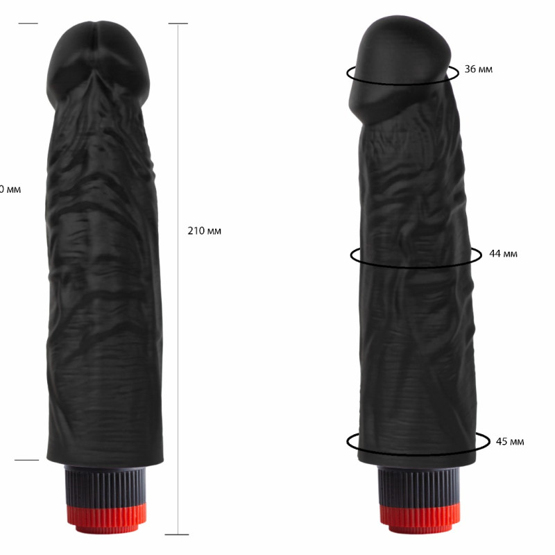 Вибратор реалистик черный  Биоклон 417400ru