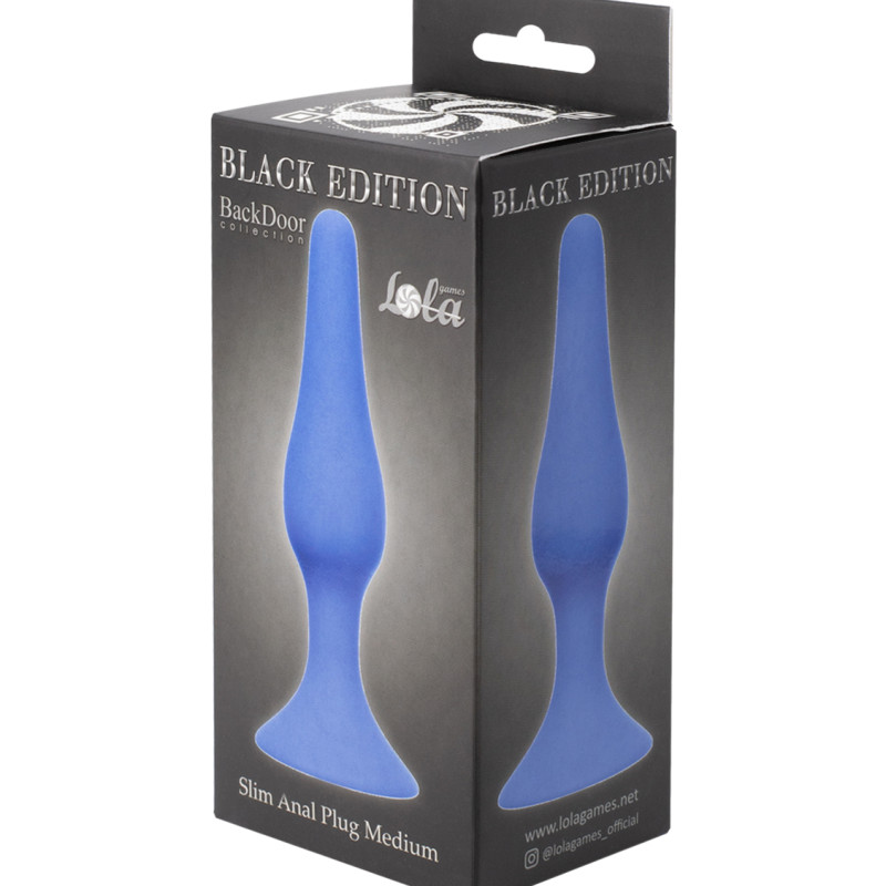 Анальная пробка Slim Anal Plug Medium Blue 4206-02Lola