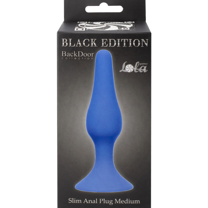 Анальная пробка Slim Anal Plug Medium Blue 4206-02Lola