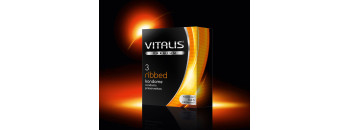 Презервативы VITALIS premium №3 Ribbed 4347VP