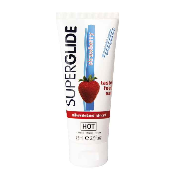 Смазка съедобная на водной основе Superglide со вкусом клубники 75мл 44119