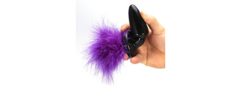 Анальная пробка с хвостом Fiolet Bunny 47002-1-MM