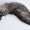 Анальная пробка с хвостом Silver Fox 47009-MM