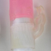 Мини вибростимулятор с усиком розовый  47013-MM