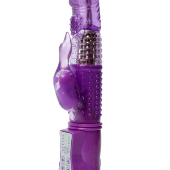 Виброкомпьютер синий 144 варианта вибрации и ротации USB 47052-1MM