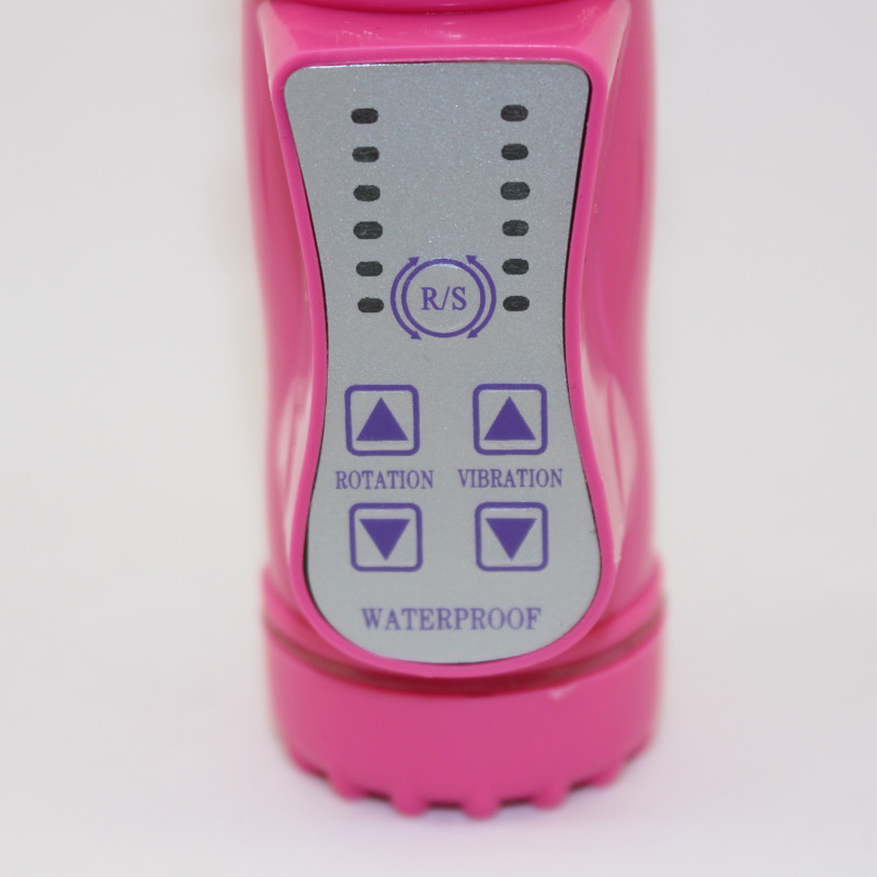 Виброкомпьютер розовый 144 варианта вибрации и ротации 47054-MM