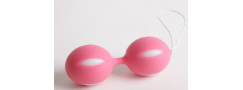 Вагинальные шарики розово-белые 47070-1-MM