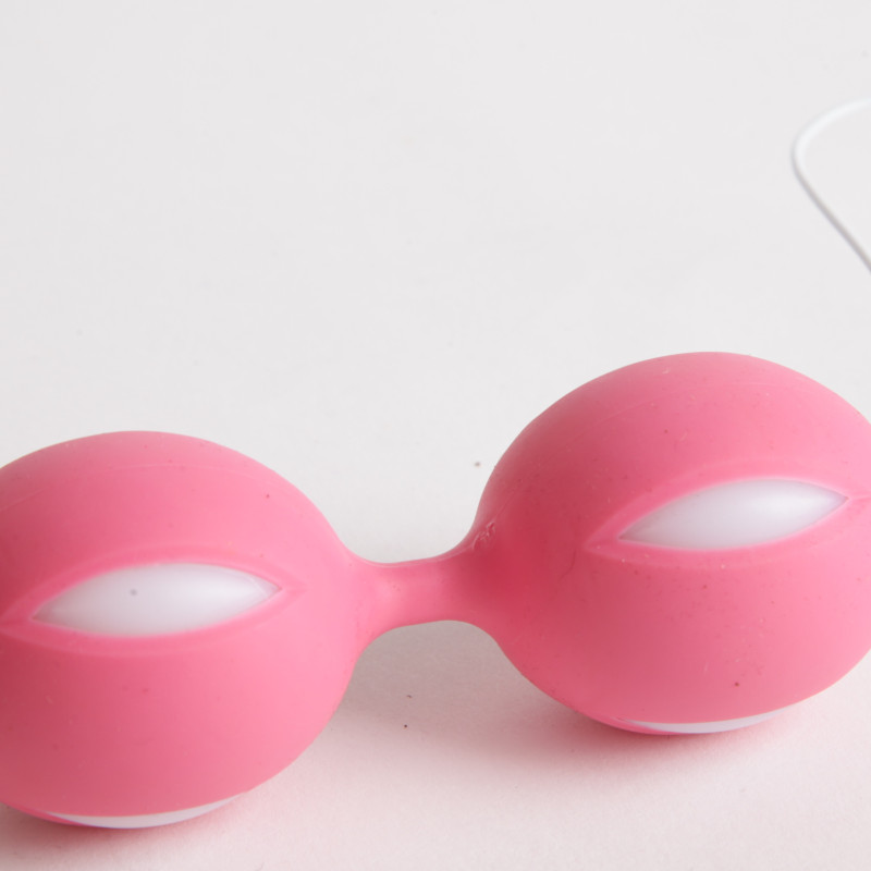 Вагинальные шарики розово-белые 47070-1-MM