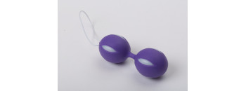 Вагинальные шарики фиолетово-белые 47072-MM