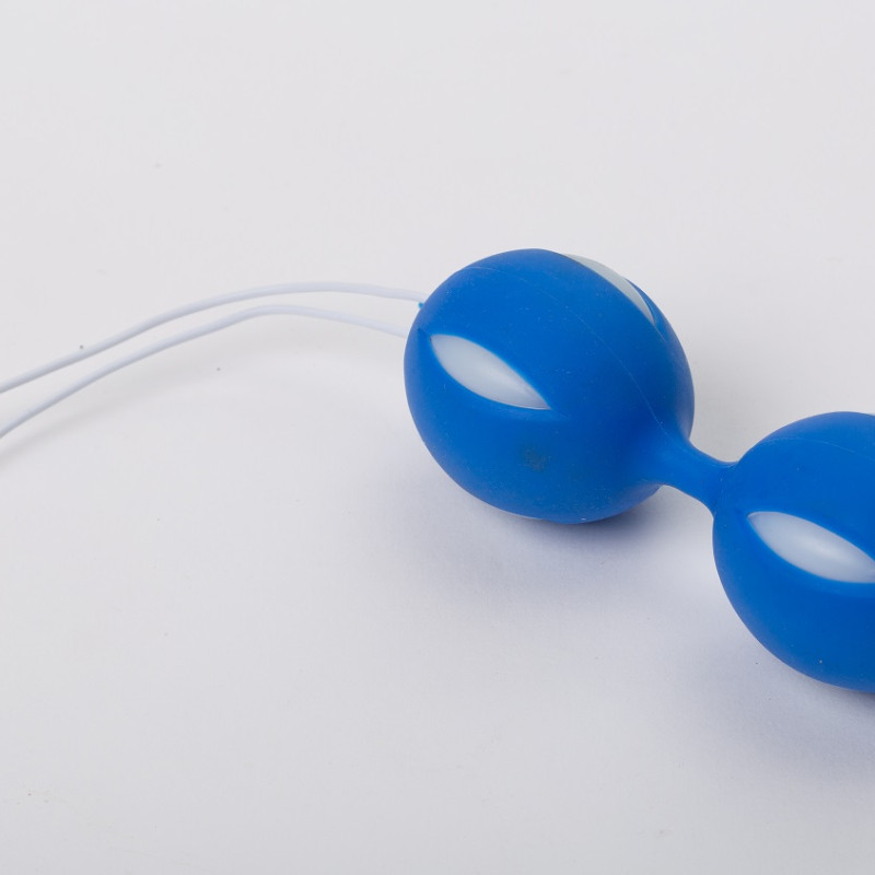 Вагинальные шарики сине-белые 47073-MM