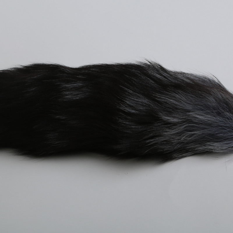 Хвост Королевская лиса с золотой пробкой 47077-3MM