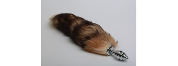 Пробка металлическая с хвостом Королевская лиса 47077-5MM