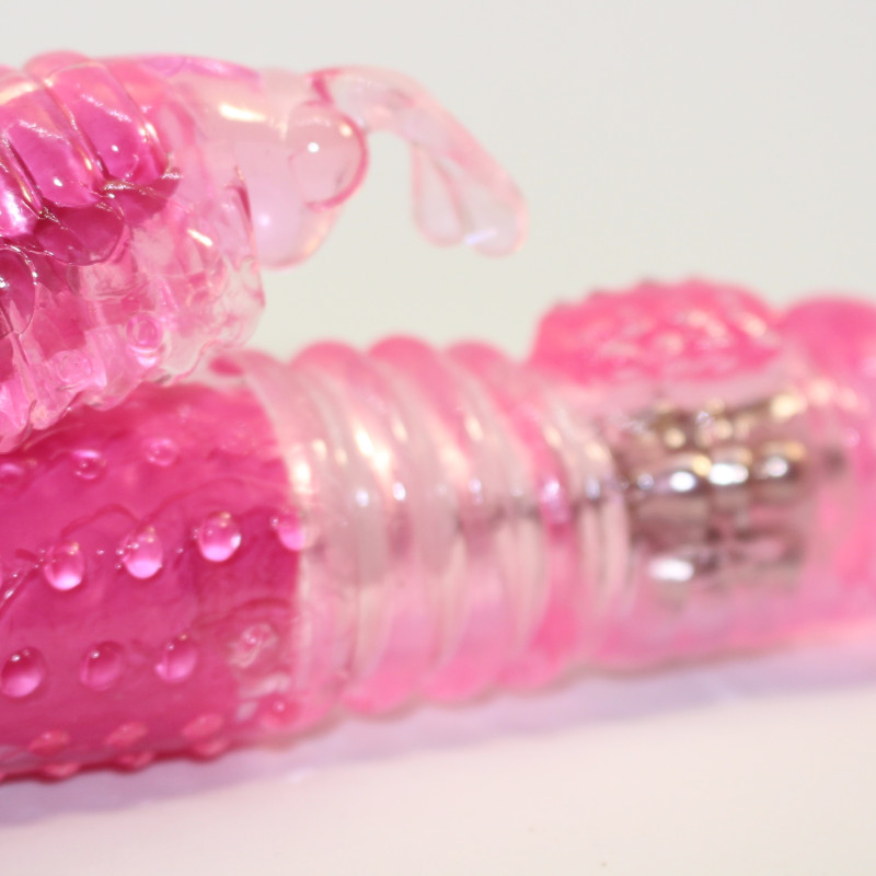 Виброкомпьютер с  и ротацией с функцией Up$Down розовый 22х3 47092-1MM