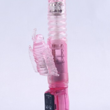 Виброкомпьютер с  и ротацией с функцией Up$Down розовый 22х3 47092-MM