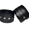 Наручники из эко-кожи черные  50014ars