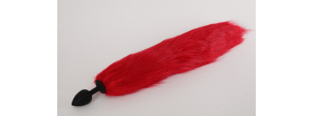 Пробка силиконовая с хвостом Красная лиса 47161-MM