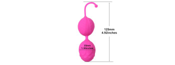 Шарики фигурные розовые Бутон цветка 47179-MM