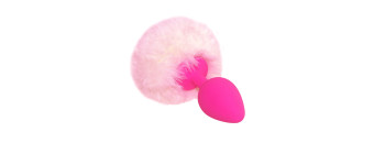 Пробка силикон с розовым хвостом Задорный Кролик 47188-2MM